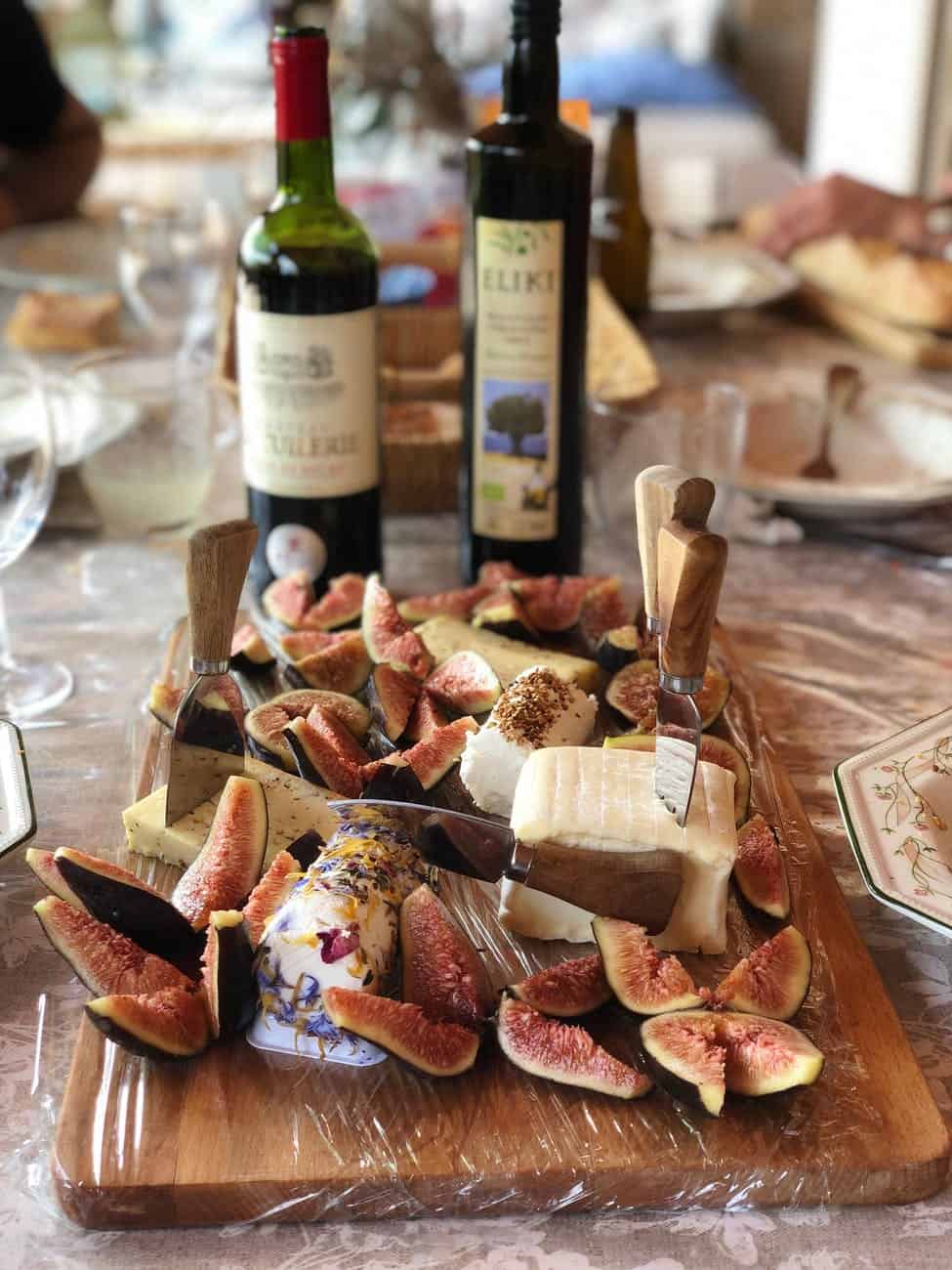 cheeses and fig