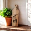 10 x Plank trapgevelhuisje beuken 35x17 cm - incl graveren (logo, tekst of foto) - Afbeelding 3