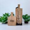 10 x Plank trapgevelhuisje beuken 35x17 cm - incl graveren (logo, tekst of foto) - Afbeelding 4