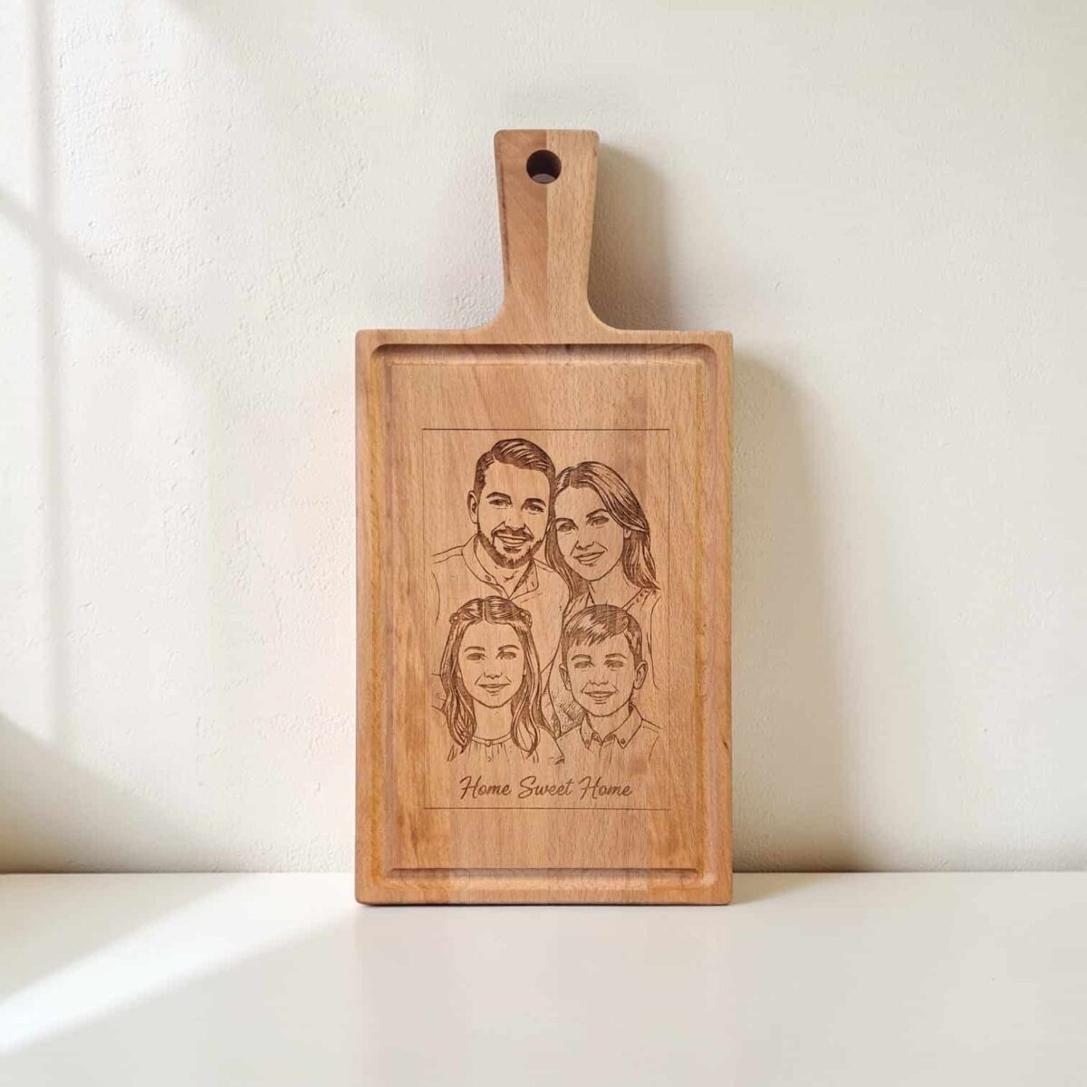 Borrelplank beuken - 33cm x 16cm - laten ontwerpen