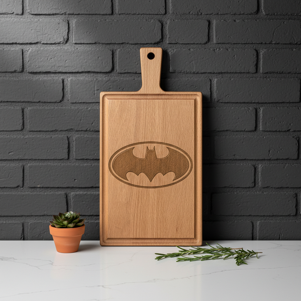 Borrelplank personaliseren - zelf ontwerpen - Beuken -  33cm x 16cm - 20