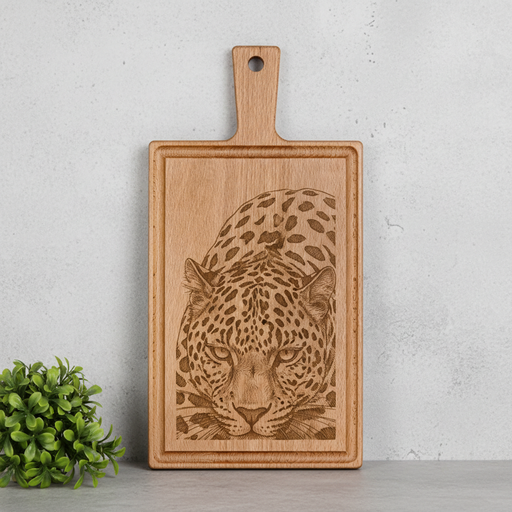 Borrelplank personaliseren - zelf ontwerpen - Beuken -  33cm x 16cm - 46