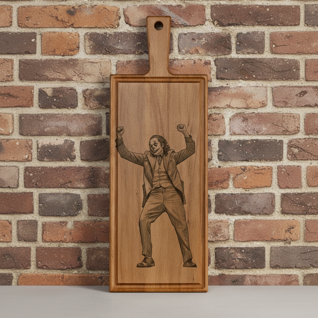 Foto, logo of tekst op borrelplank, snijplank, hapjesplank graveren - Beuken -  48cm x 17cm - 40